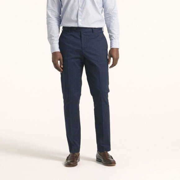 J. Crew Bowery Dress Pants Mens 38/32 Navy Business Timeless Career Academia NWT
